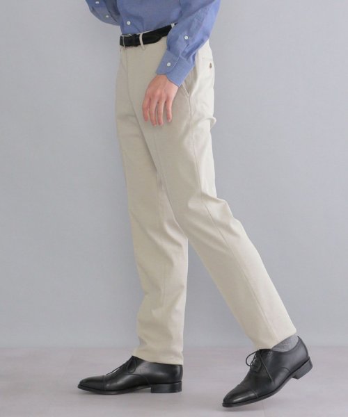 Ships ウェスト内アジャスト機能付き コットンポリエステル ジャージ ドビー スラックス シップス メン Ships Men D Fashion