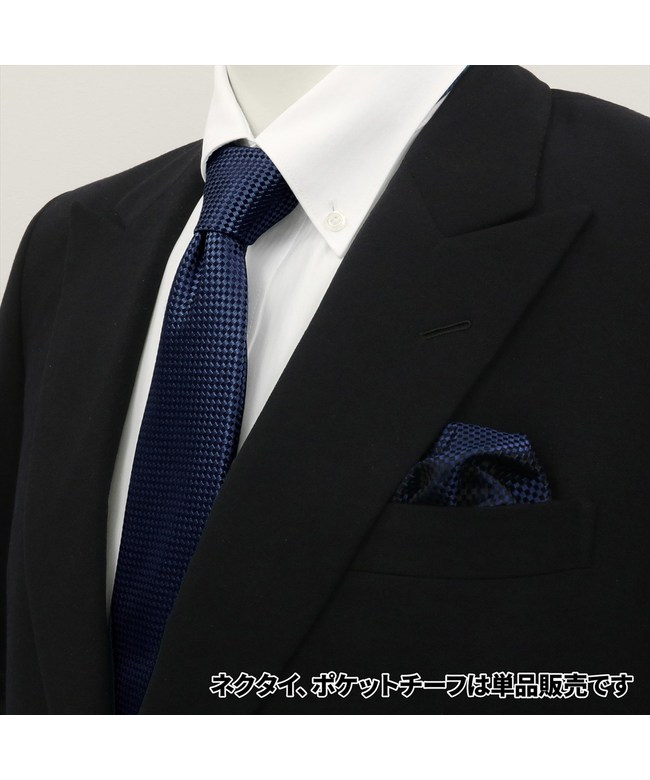 高質で安価 ポケットチーフ ビジネス フォーマル 絹100% ブルー バスケット織柄1