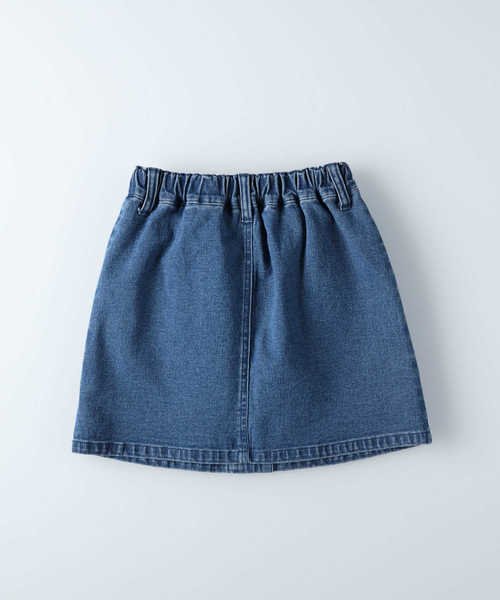 ヴィヴィアンブルー 前ボタンデニムスカート Right On Right On D Fashion ヴィヴィアンブルー 前ボタンデニムスカート Right On Right On D Fashion