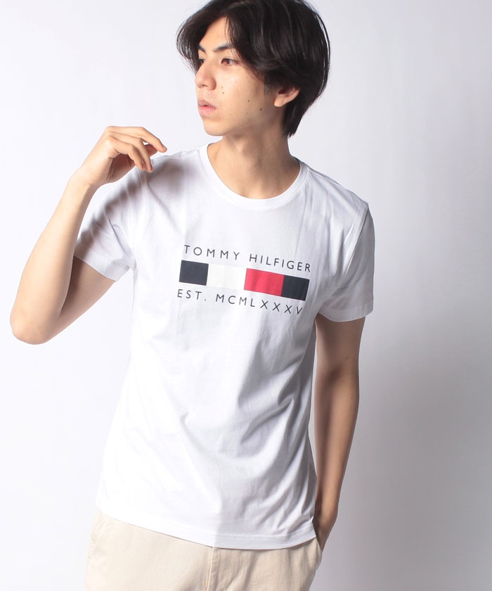 【ご予約品】 TOMMY HILFIGER×TIMBERLAND★オーガニックコットンロゴTシャツ Tシャツ・カットソー セール】【オンライン限定】ボックスロゴTシャツ(503874230) | トミー