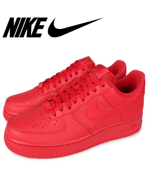Nike Air Force 1 07 Lv8 1 ナイキ エアフォース1 スニーカー メンズ レッド Cw6999 600 ナイキ Nike D Fashion