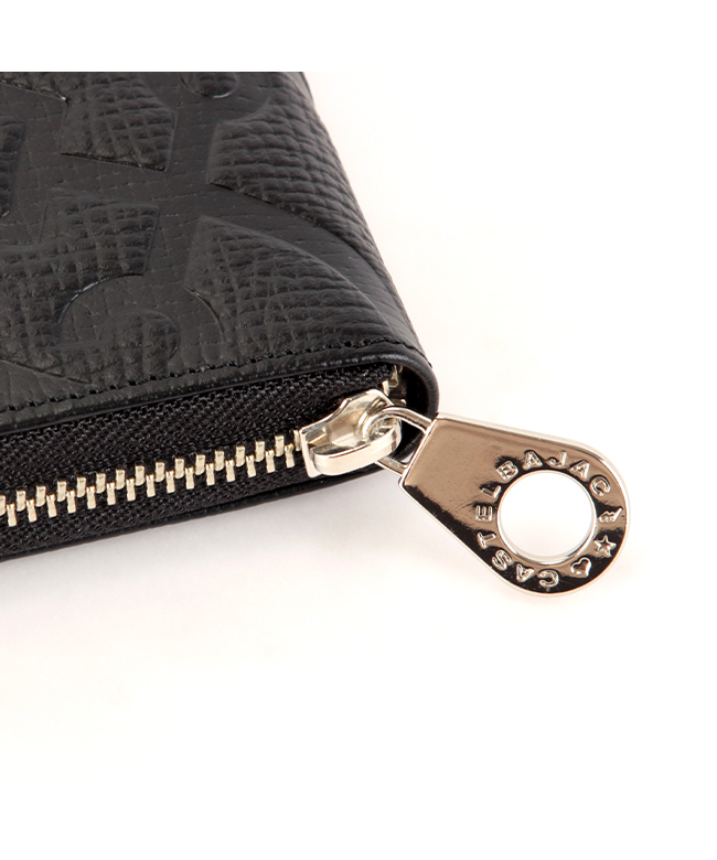 【展示未使用品】◆CASTELBAJAC◆カステルバジャック 長財布 黒 ジップ CASTELBAJAC - カステルバジャック 長財布 ブラック ロゴ