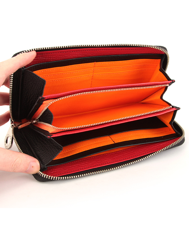 CASTELBAJAC カステルバジャック 牛革 長財布 多収納 オレンジ カステルバジャック CASTELBAJAC カステルバジャック 財布 長
