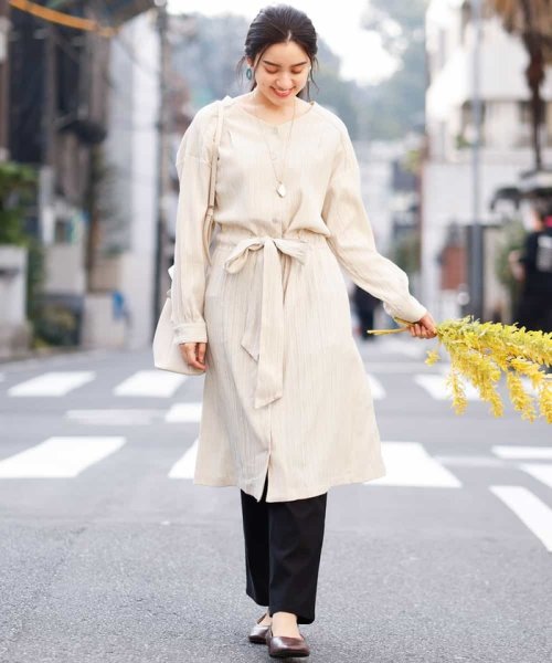 セール 50 Off 大きいサイズ 洗える 縦見え ナチュラルフェミニン楊柳ワンピース エウルキューブ Eur3 D Fashion