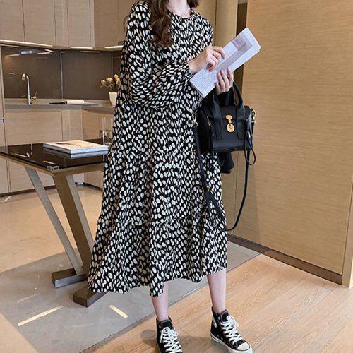 セール25 Off ワンピース ドット柄 シフォンワンピース レディース ロングワンピース 長袖 フレアワンピース 通勤 レトロワンピース きれいめ ミニミニストア Miniministore D Fashion セール25 Off ワンピース ドット柄 シフォンワンピース レディース ロングワンピース 長袖 フレアワンピース 通勤 レトロワンピース きれいめ ミニミニストア Miniministore D Fashion