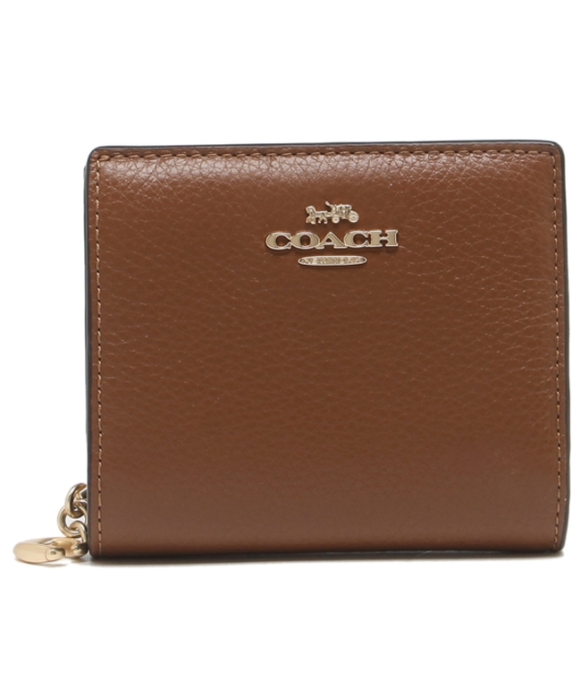 未使用 COACH 大人可愛い C2862 ミニウォレット 二つ折り財布 赤