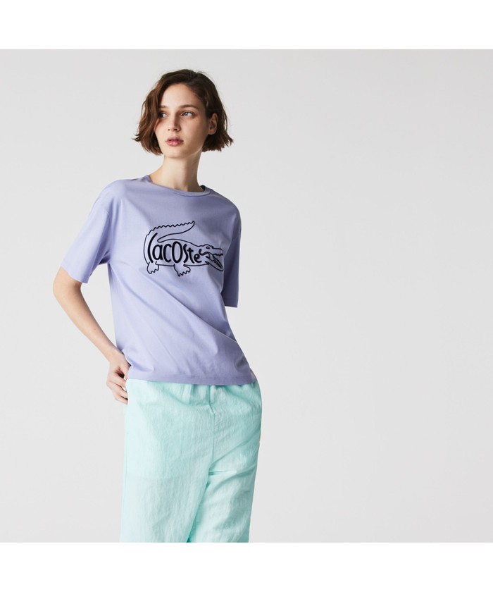 セール】ラコステ LACOSTE クロコロゴプリントTシャツ(503859020
