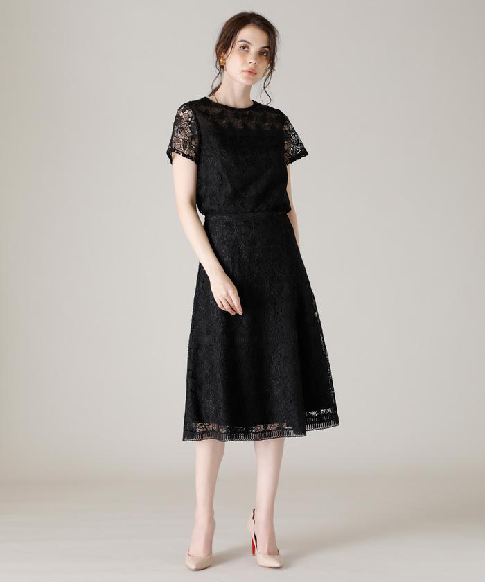 セール 50%OFF】《大きいサイズ》トルコレースフレアスカート