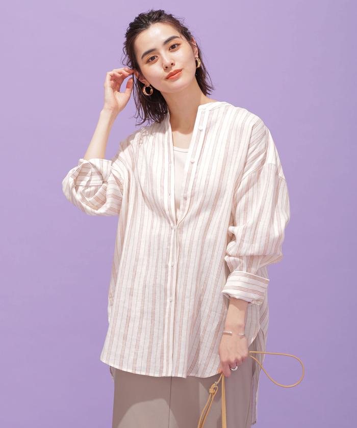 SHIPS Colors:〈洗濯機可能〉ユーロ リネン (EURO Linen