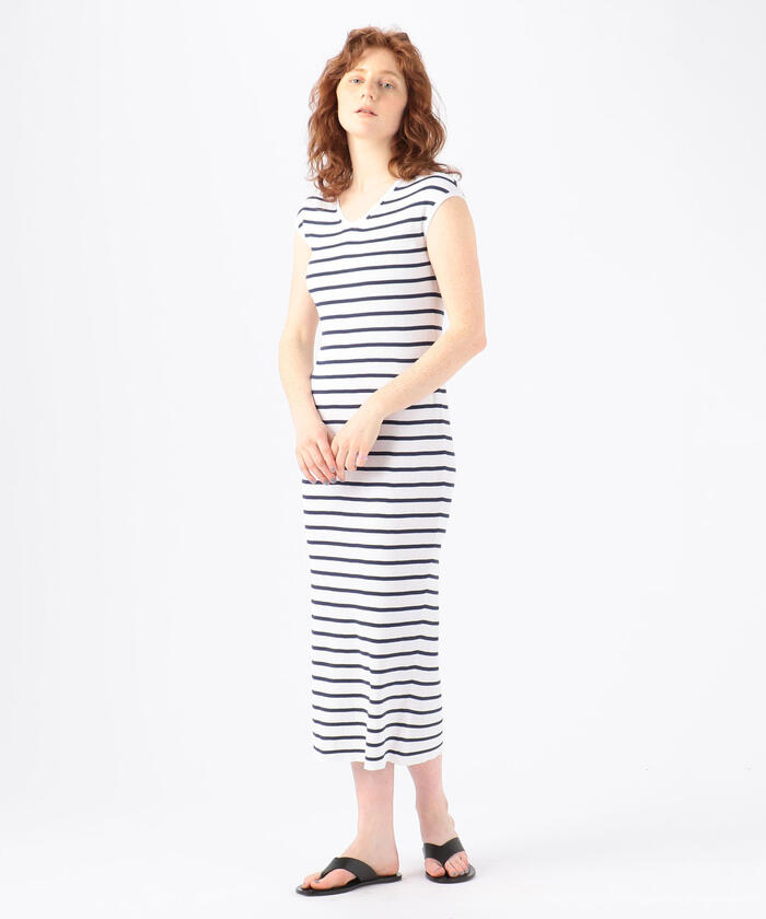 【完売品】evelyn コットンリブワンピース evelyn コットンリブOP ロングワンピース - メルカリ