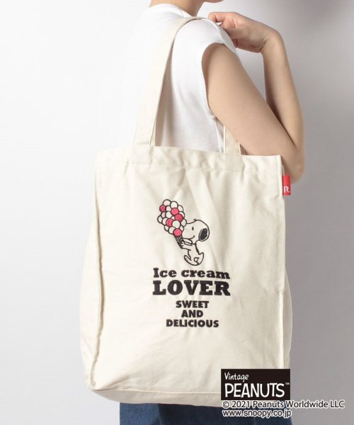 Snoopy 縦型 キャンバス トートバッグ Ip トール ｂｏｘ Peanuts 6n 8192 ｒｏｏｔｏｔｅ Rootote D Fashion