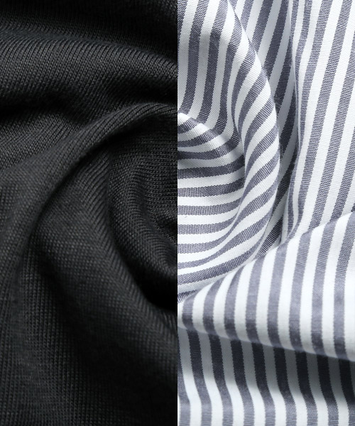 LIL VENDARS tシャツ 「接触冷感」スラブ天竺ヘンリーネック