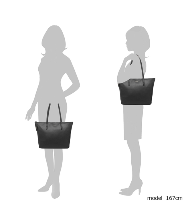 フルラ トートバッグ ネット Mサイズ ブラック レディース FURLA