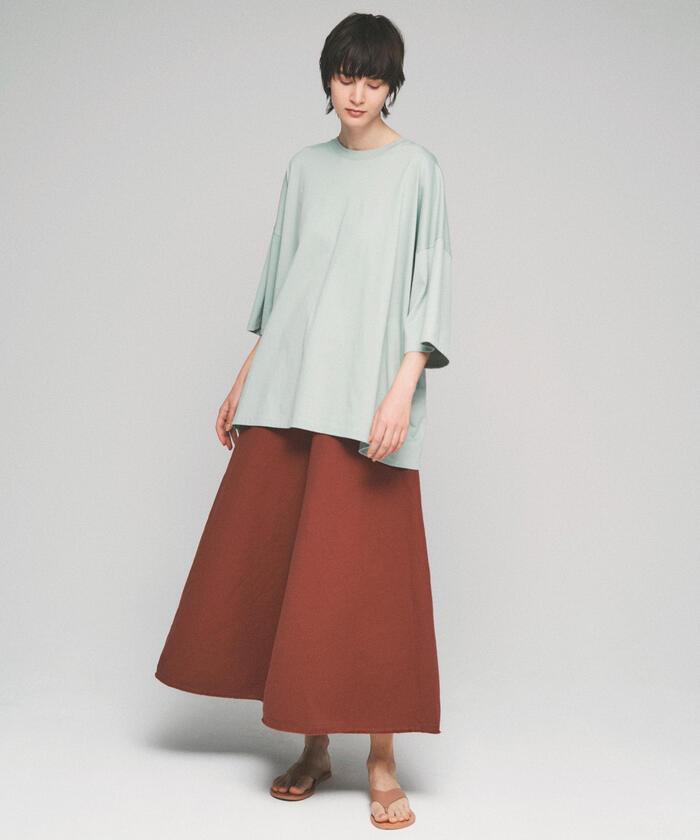 galerie vieファインコットンロングプルオーバー セール 30%OFF】ファインコットン ワイドプルオーバー(503934205