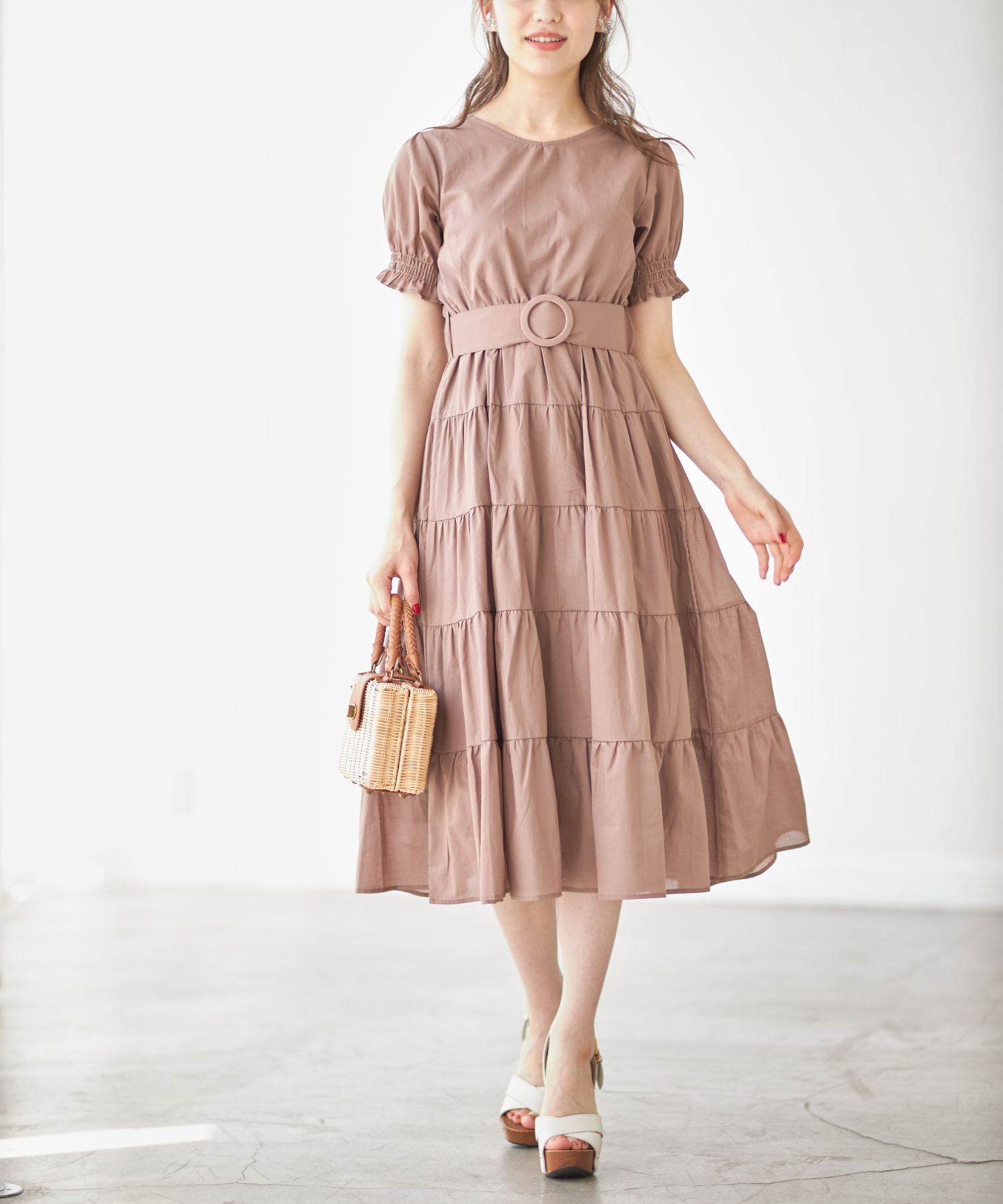 湧己 セール】トッコクローゼット tocco closet くるみバックルベルト