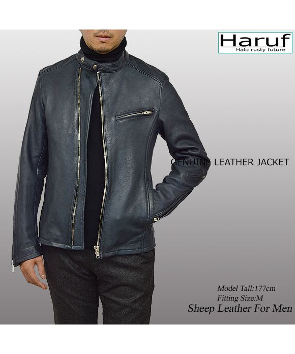 ハルフ Haruf シングルライダースジャケット レザージャケット ハルフ Haruf シングルライダースジャケット レザージャケット