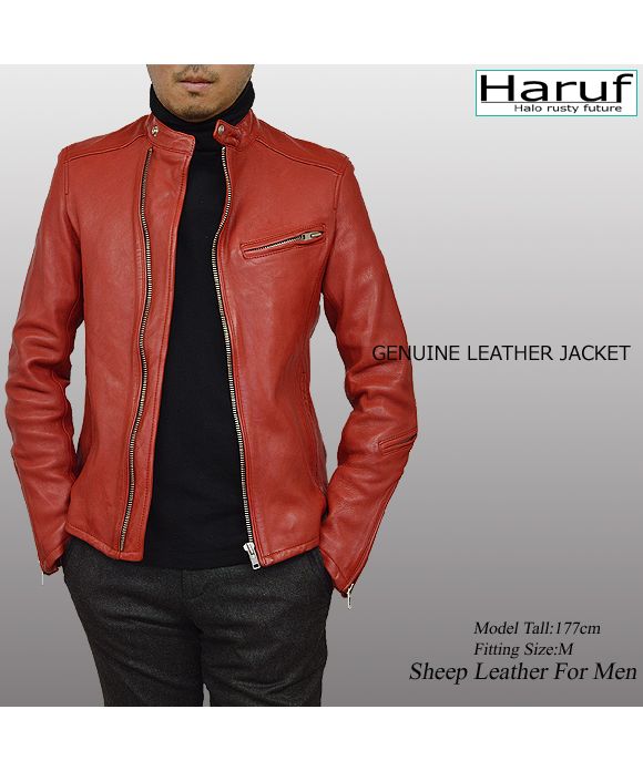ハルフ Haruf シングルライダースジャケット レザージャケット ハルフ Haruf シングルライダースジャケット レザージャケット