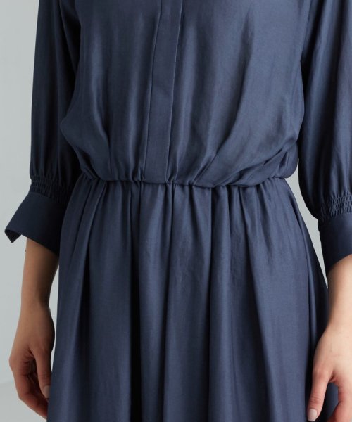 セール Cb スタンド ウエスト ゴム ワンピース グリーンレーベルリラクシング Green Label Relaxing D Fashion
