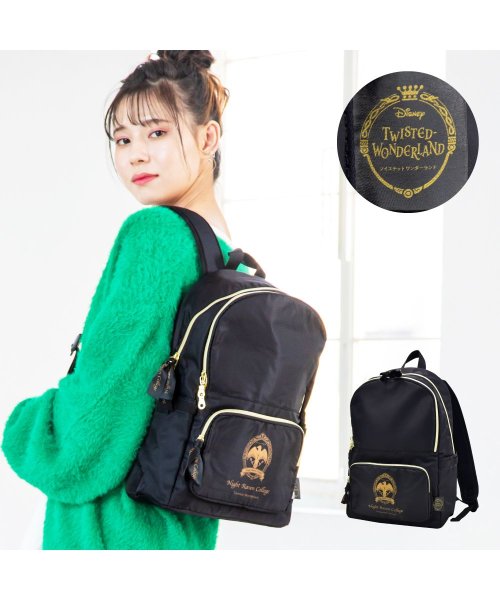 ツイステッドワンダーランド ツイステ ディズニー リュック デイパック レディース 女子 キャラクター グッズ 大人 大学生 高校生 中学生 小学校 リ ランナー Runner D Fashion