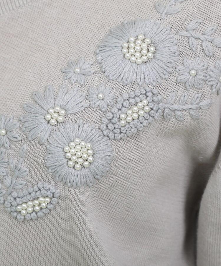 anatelier - ❤︎ nesessaire 花刺繍クルーネックニット ❤︎ nesessaire（ネセセア）の「◇nesessaire×anatelier ニット花