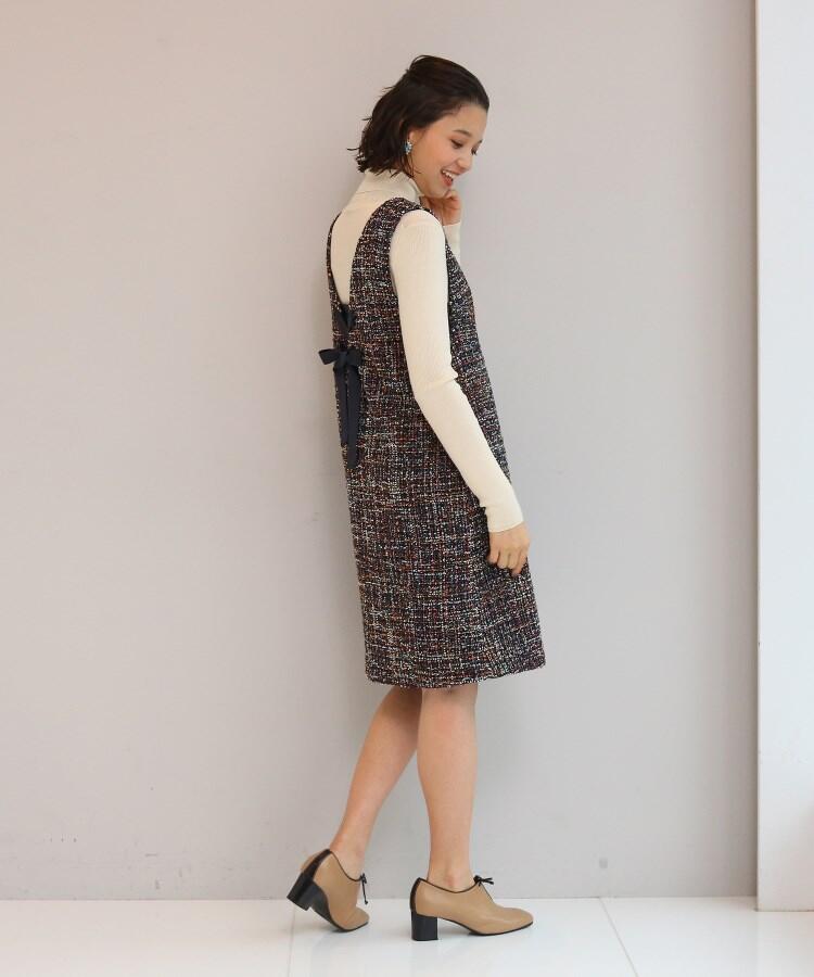 アナトリエ Anatelier ストライプ ホワイト 袖なし 春夏 アナトリエ Anatelier ストライプ ホワイト 袖なし 春夏