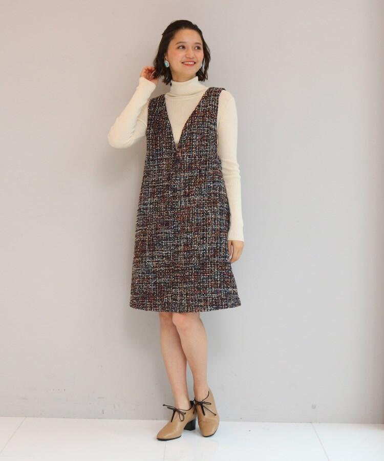 anatelier - アナトリエ　アンゴラ　ニット　36  Sサイズ　ベージュ　ドット　大人かわいい anatelier - アナトリエ アンゴラ ニット 36 Sサイズ ベージュ
