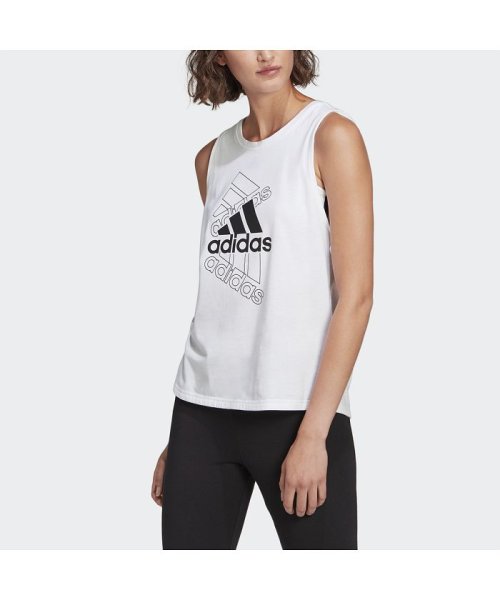 セール アディダス エッセンシャルズ スタックド ロゴタンクトップ Adidas Essentials Stacked Logo Tank Top アディダス Adidas D Fashion
