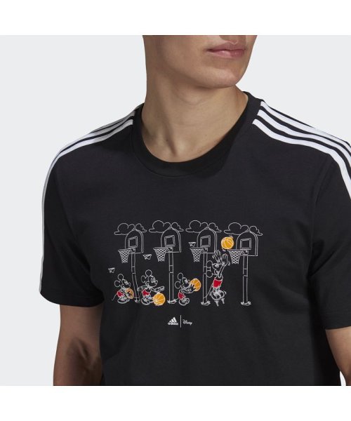 セール M 3ストライプス Disney グラフィックtシャツ アディダス Adidas D Fashion