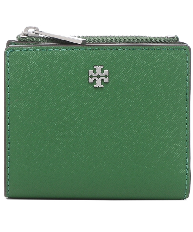 新品 トリーバーチ TORY BURCH 2つ折り財布 エマーソン グレージュ