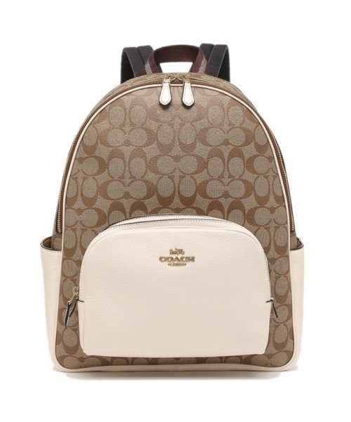 クーポン コーチ アウトレット リュック バックパック シグネチャー Large ベージュ ホワイト レディース Coach 6495 Imdj8 コーチ Coach D Fashion