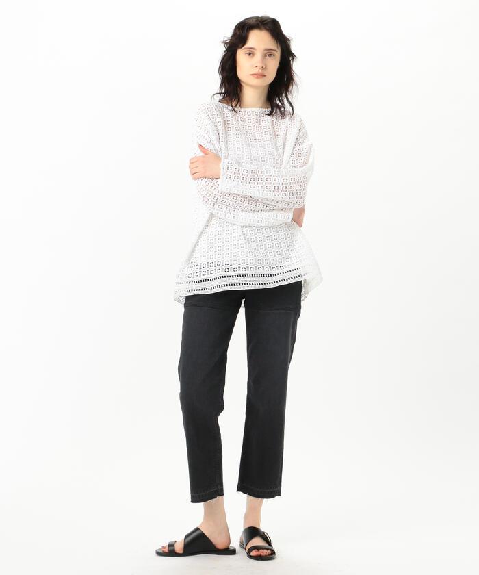 トゥモローランド別注 ヌキテバ　クロシェレースブラウス クーポン】【セール 30%OFF】【別注】ne Quittez pas BLACK