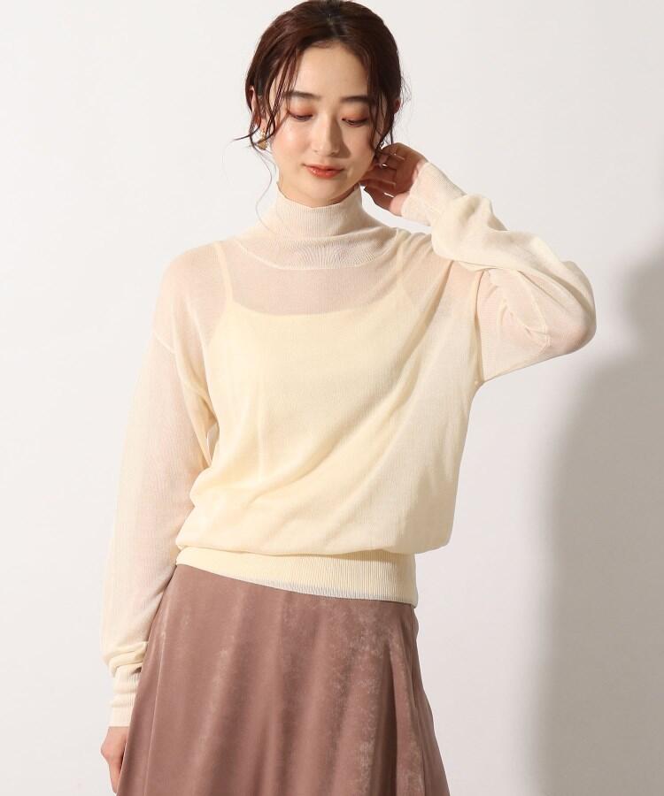 セール 50%OFF】◇シアーハイネックニットプルオーバー