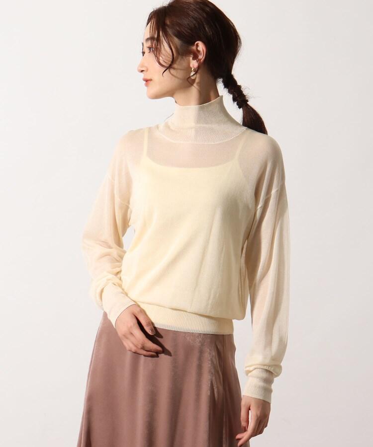 セール 50%OFF】◇シアーハイネックニットプルオーバー