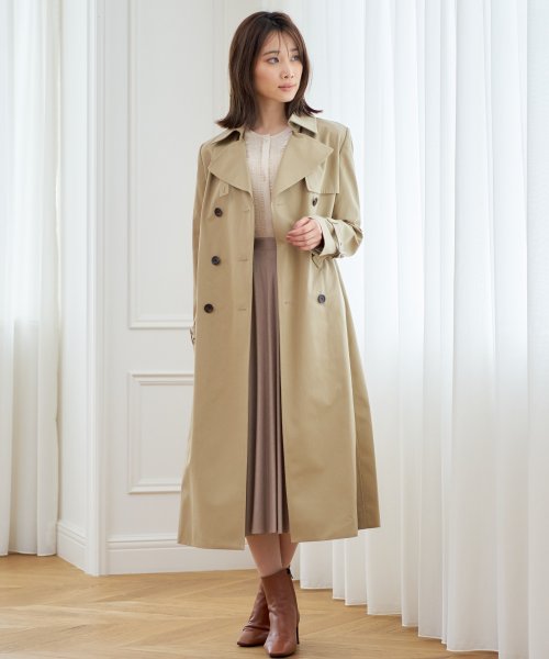 セール 50 Off コットンクロストレンチコート ベルト付き 503896297 アナイ Anayi D Fashion