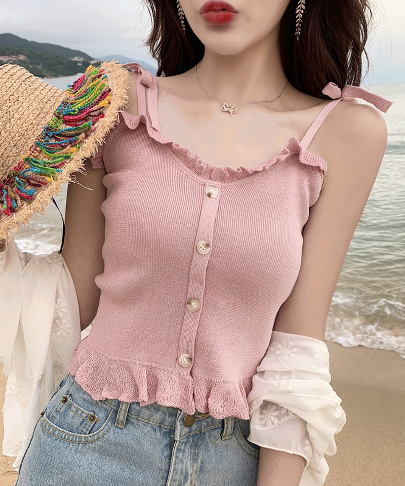 moose's ニットキャミソール pink セール30%OFF】ショッピングゴー shoppinggo 韓国ファッション