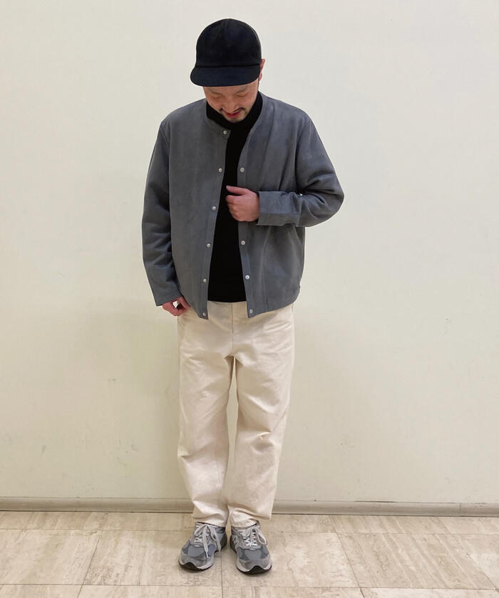 Euro vintage 80s~90sフェイクスエードカーディガン高級感身幅広 レディース 古着 90s SIDEFFECTS ショールカラー ループヤーン