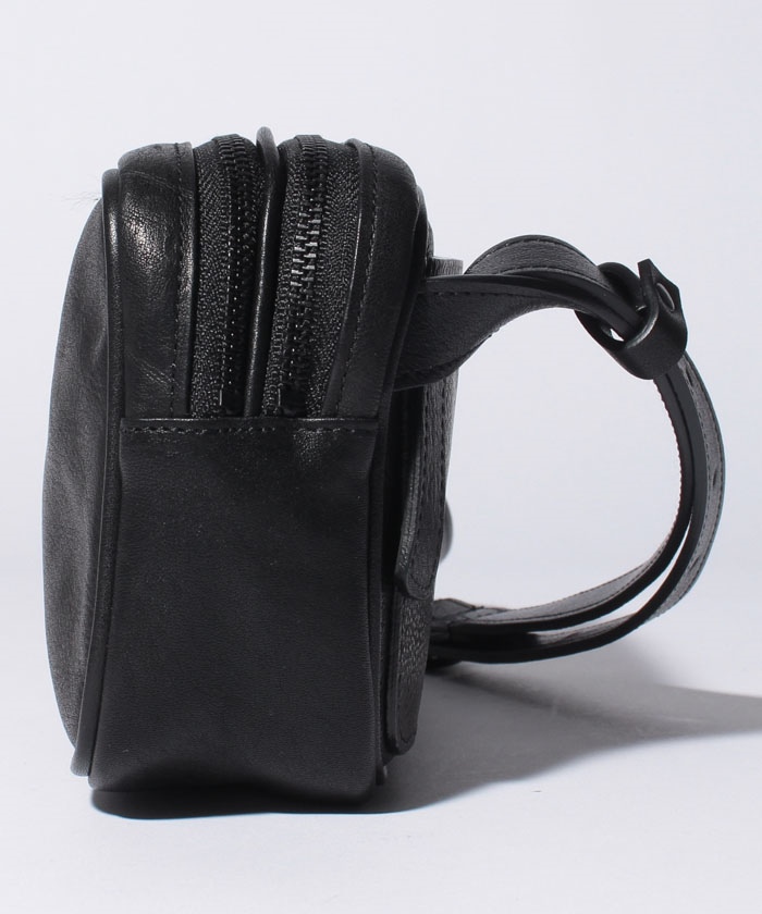Leather shoulder bag 'double zip'(503931534) | パトリック 