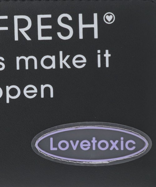 セール 50 Off シリコンワッペンロゴ2つ折り財布 ラブトキシック Lovetoxic D Fashion