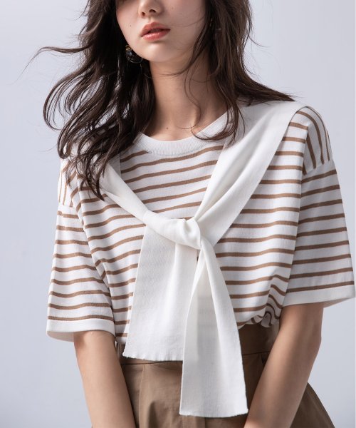 セール53 Off ディレクター巻き風ドッキングボーダーサマーニットプルオーバー セゾン ド パピヨン Saison De Papillon D Fashion セール53 Off ディレクター巻き風ドッキングボーダーサマーニットプルオーバー セゾン ド パピヨン Saison De Papillon D Fashion