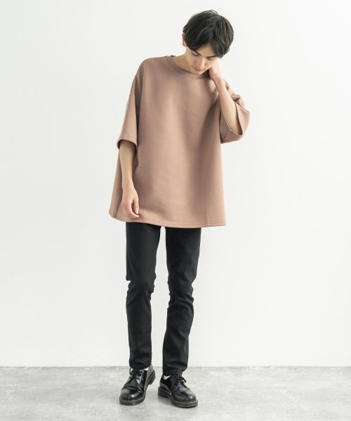 クーポン 半袖tシャツ メンズ レディース カジュアル ビッグシルエット オーバーサイズ ドロップショルダー 無地 シルケット ポンチ シンプル 9932 ロッキーモンロー Rocky Monroe D Fashion