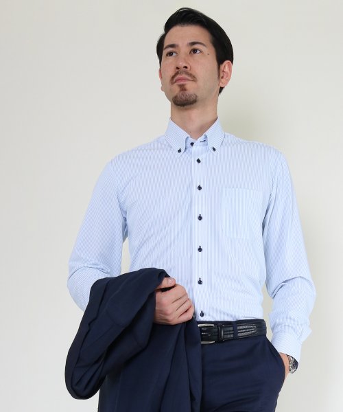 時短シャツ ノーアイロン ワイシャツ ニットシャツ ストレッチ ポロシャツ メンズ シャツ ビジネス ボタンダウン ストライプ Yシャツ カッターシャツ 長袖 フリック Flic D Fashion 時短シャツ ノーアイロン ワイシャツ ニットシャツ ストレッチ ポロシャツ メンズ シャツ ビジネス ボタンダウン ストライプ Yシャツ カッターシャツ 長袖 フリック Flic D Fashion