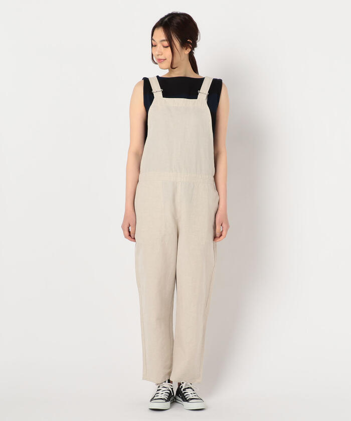 クーポン】【DANTON/ダントン】LINEN サロペット ＃JD－2633 LHP