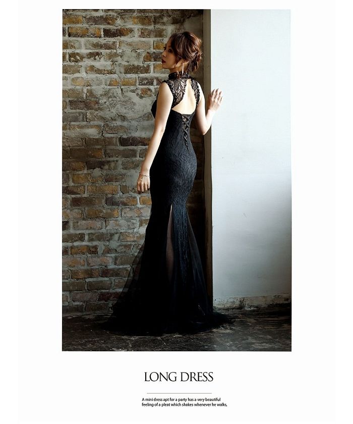 セール10%OFF】キャバドレス キャバ ドレス ブラック ロングドレス 