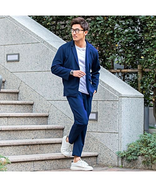 セットアップ メンズ テーラード アンクルパンツ 2点セット ブランド おしゃれ きれいめ カジュアル テレワーク リモートワーク 在宅勤務 ビジネス スーツ ビッチ Vicci D Fashion セットアップ メンズ テーラード アンクルパンツ 2点セット ブランド おしゃれ きれいめ カジュアル テレワーク リモートワーク 在宅勤務 ビジネス スーツ ビッチ Vicci D Fashion