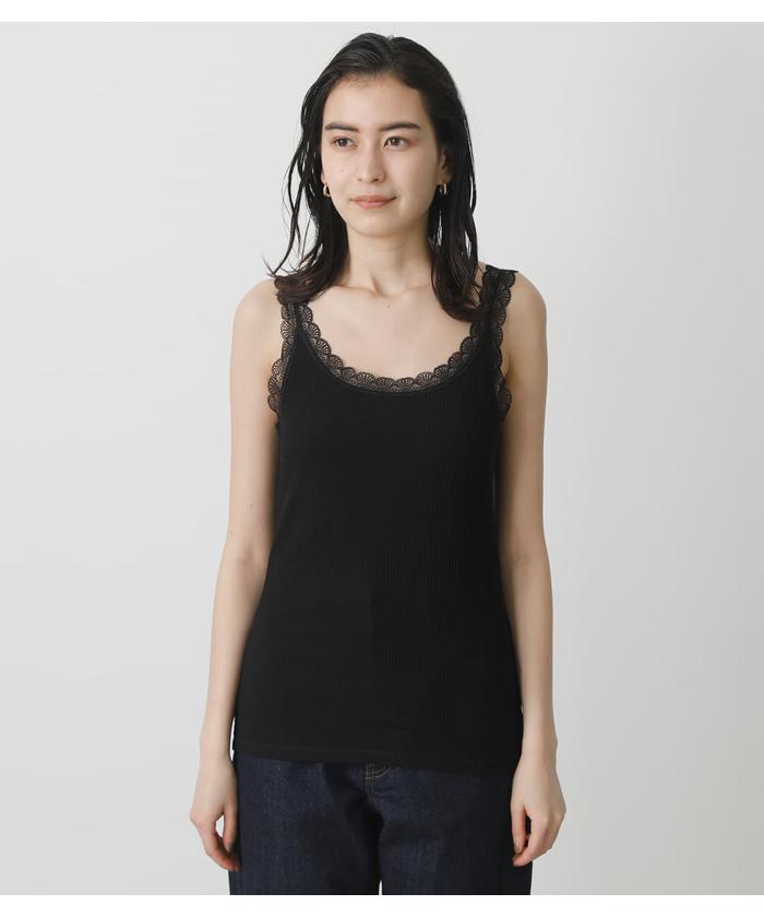 BASIC LACE CAMISOLE AZUL いラインアップ アズールバイマウジー MOUSSY BY