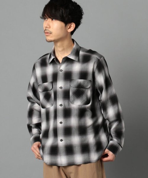 セール 40 Off オンブレチェック オープンカラーシャツ Gloster Gloster D Fashion