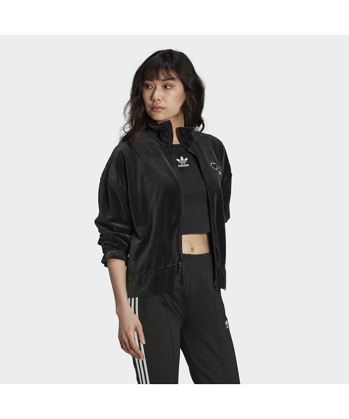 adidas - adidas セットアップ ゴルフウェア ハート ジャージ スカート S 黒 adidas セットアップ ゴルフウェア ハート ジャージ スカート S 黒