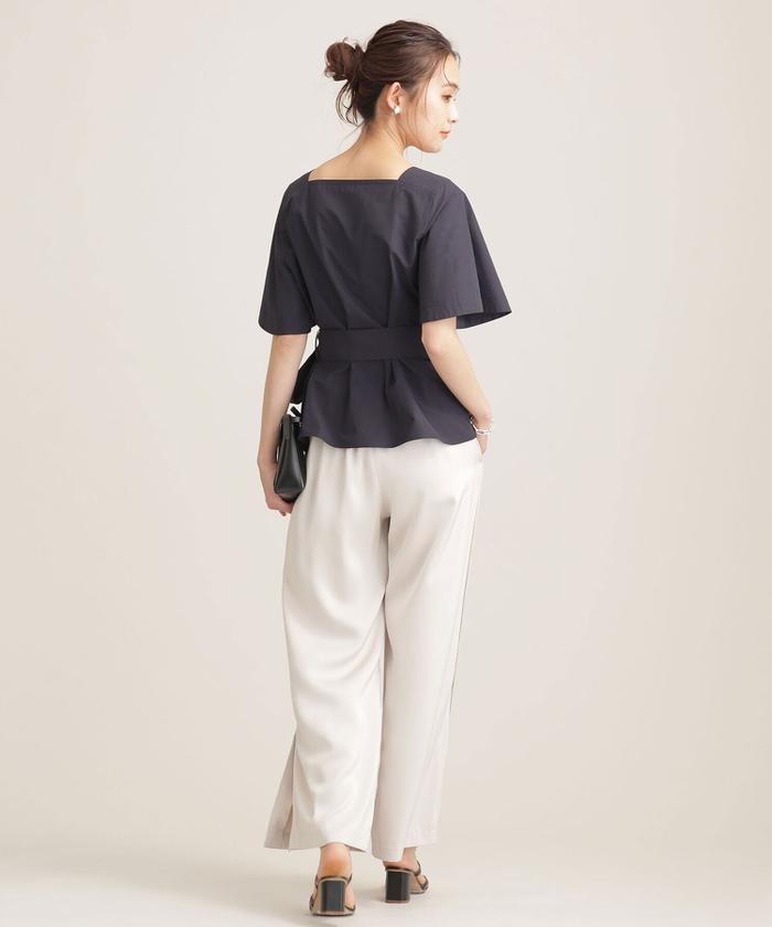 セール 40%OFF】スクエアネックペプラムトップス 半袖(503799508