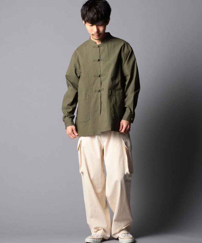 セール 30%OFF】カンフーシャツ バンドカラー チャイナシャツ セール 30%OFF】カンフーシャツ バンドカラー チャイナシャツ