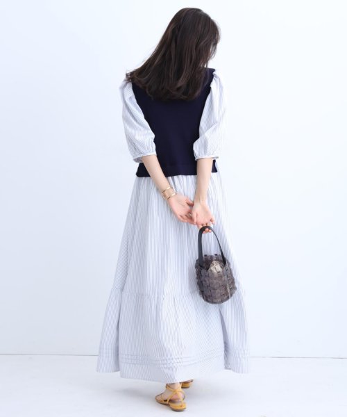 ニットベストドッキングワンピース ジャスグリッティー Jusglitty D Fashion ニットベストドッキングワンピース ジャスグリッティー Jusglitty D Fashion